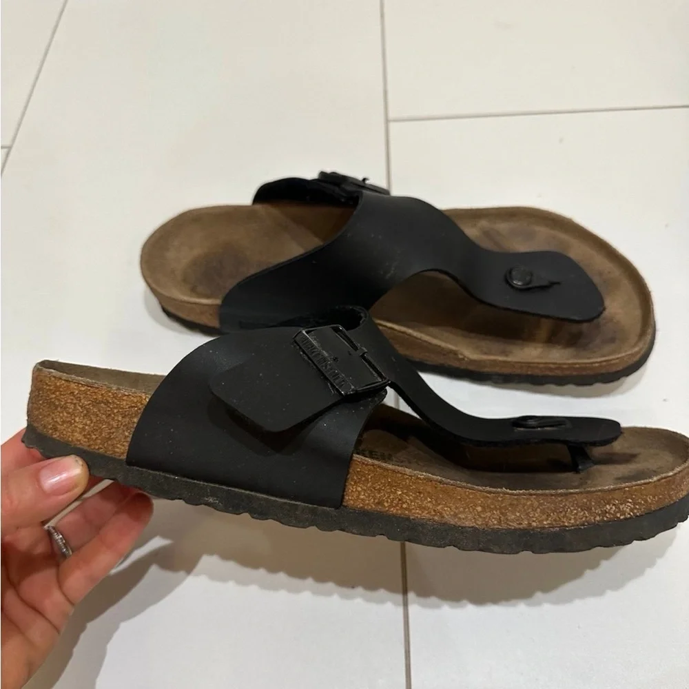 Birkenstock Gizeh Birko-Flor Sandals Men’s 12 EU Size 45 black